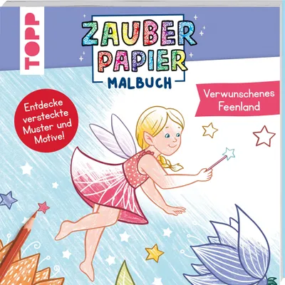 Produktbild von Zauberpapier Malbuch Verwunschenes Feenland