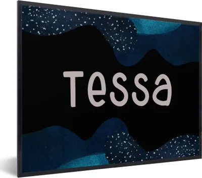 Produktbild von MuchoWow® Gerahmtes Poster Tessa - Pastell - Mädchen 40x30 cm - Poster mit Schwarzem Bilderrahmen Wandposter Rahmen Foto Bilder - Kunstposter - Wanddekorationen