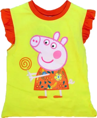 Produktbild von Peppa Pig Top Shirt 2 3 4 5 6 jahre gelb supersüß Schweinchen, Größe:Alter 2 Jahre