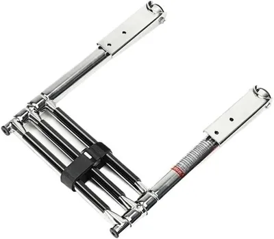 Immagine prodotto di Scala telescopica per imbarcazioni - Scala di accesso per yacht - Accesso sicuro - Acciaio inossidabile - 89 cm - Argento