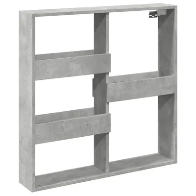 Zdjęcie produktu dla vidaXL Szafka ścienna betonowa szara 80x15x80 cm materiał drewnopochodny