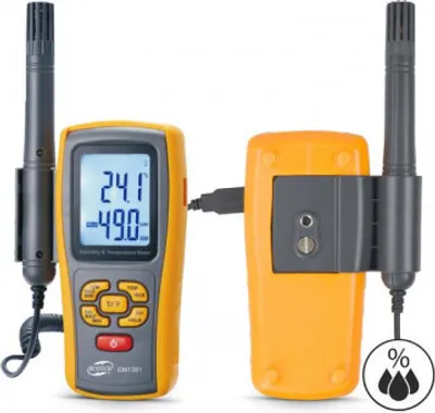 Zdjęcie produktu dla Termo-higrometr z termoparą GM1361