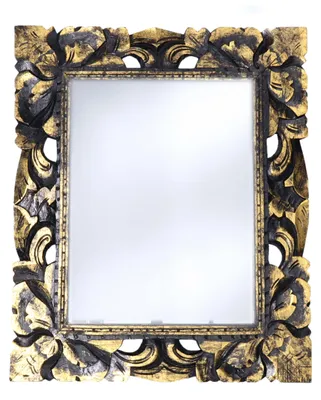 Produktbild von Wandspiegel Baroque - gold - mdf-Rahmen - breiter Rahmen - 50 x 60 cm - Flur - Toilette - Zimmer