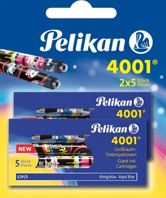 Produktbild von Pelikan Großraum Tintenpatronen GTP/F/5 2/B königsblau (10 Patronen)