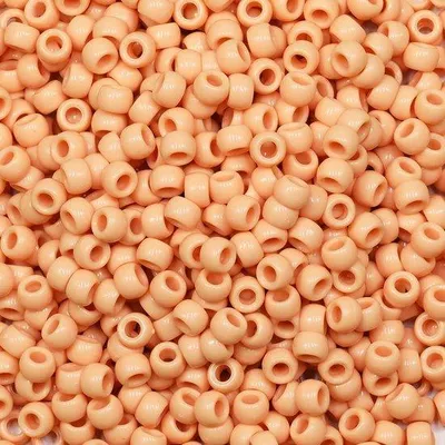 Image de Perles en plastique orange clair 6 x 9 mm, perles « poney », 1 000 pièces