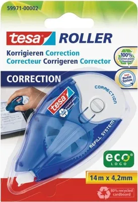 Image de Korrekturtroller ecoLogo 4,2mmx14m (blister) paquet de 5 pièces