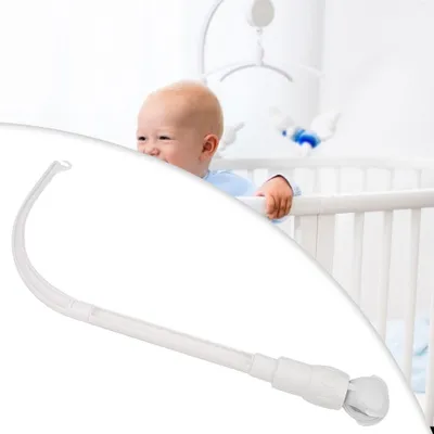 Image de Bébé lit cloche jouet hochet support bricolage crèche décoration bras suspendu (style H) blanc