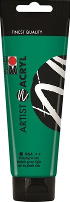Produktbild von Marabu Künstler-Acrylfarbe Artist Acryl 120 ml phthalogrün hell
