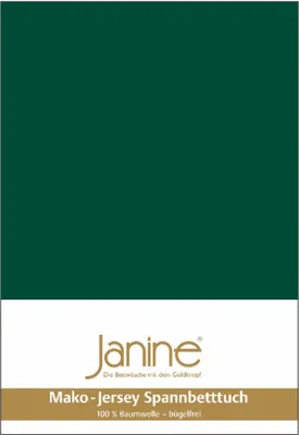 Produktbild von Janine Design Feinjersey-Spannbetttuch  5007 MAKO-FEINJERSEY Farbe waldgrün Größe 200x200