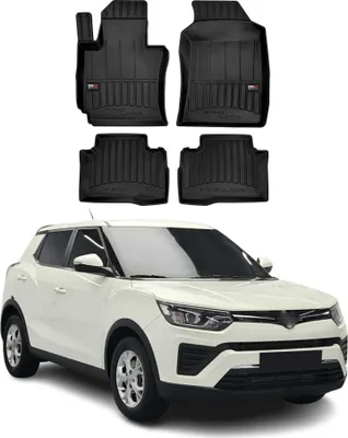 Produktbild von 4x FROGUM ProLine 3D TPE Fußmatten für SSANGYONG Tivoli SUV Vorne+Hinten