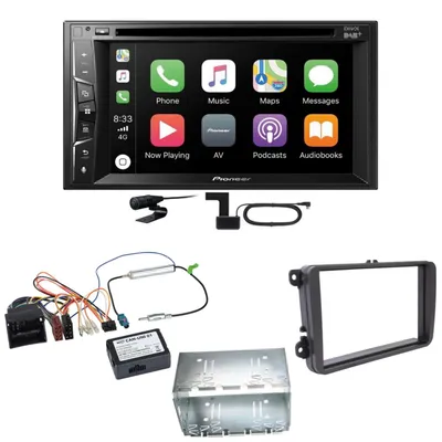 Produktbild von Pioneer AVH-Z3200DAB Carplay Bluetooth DAB Einbauset für T6 Sharan 2 Beetle