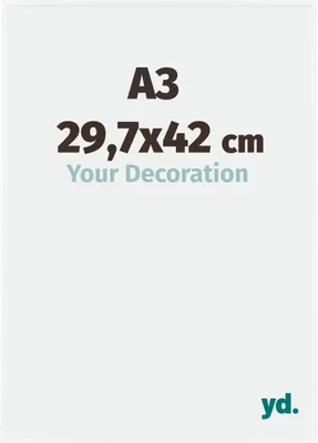 Image de Cadre photo, 29.7x42 cm, blanc brillant, plastique, Evry