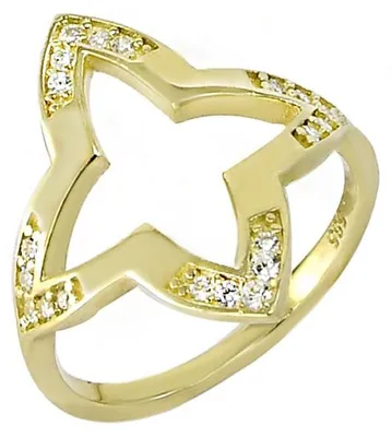 Produktbild von Goldring Glare1679 mit Zirkoniumdioxid, staatliche Punzierung, 2,54 g, Gr. 57, H 20 mm B 21 mm T 18,6 mm