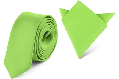 Produktbild von Ladeheid Herren Schmale Krawatte & Einstecktuch Set SP/P (150cmx5cm, 22cmx22cm)