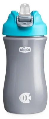 Chicco Trinkbecher mit weichem Mundstück 350 ml, Jungenmotiv