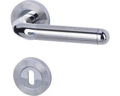 Immagine prodotto di Set di rosette Alpertec BB Solido 4 acciaio inox argento rotondo