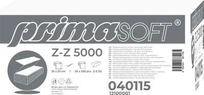 Immagine prodotto di Asciugamano di carta ZZ, 250 x 230 mm, grigio, 20 x 250 pezzi, monostrato, senza nome