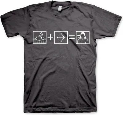 Produktbild von Arrow Riddle T-Shirt - Large - Dark-Grey