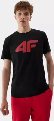 Produktbild von 4F Herren-T-Shirt mit Aufdruck Engrengere schwarz M