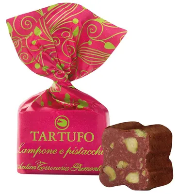 Produktbild von Antica Torroneria Piemontese Tartufi Raspberry & Pistacchio 1kg