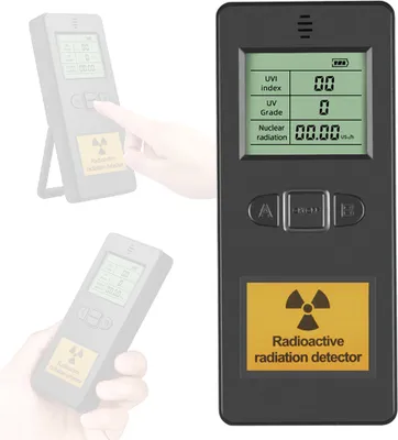 Zdjęcie produktu dla KF910 Detektor promieniowania jądrowego Indeks UVI/wartość UV/wartość promieniowania radioaktywnego, ręczny/automatyczny, wyświetlacz LCD