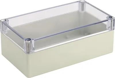 Produktbild von Blanko Modulgehäuse, transparenter Deckel, 158 x 90 x 60 mm