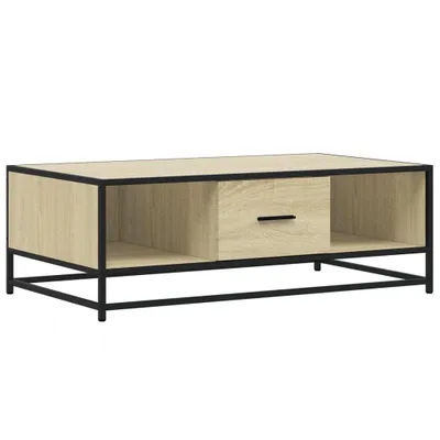 Produktbild von vidaXL Couchtisch Sonoma-Eiche 100x57x35 cm Holzwerkstoff und Metall