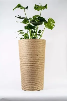 Zdjęcie produktu dla Adoni Doniczka boho jutowa z wkładem śr. 44cm wys. 75cm