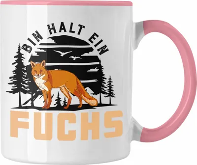 Produktbild von Trendation - ich Bin Halt Ein Fuchs Tasse Geschenk Fuch-Fans Rothaarige (Rosa)