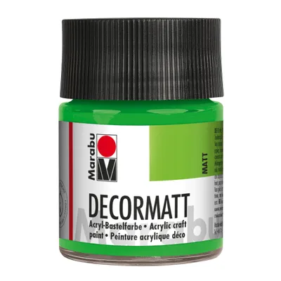 Immagine prodotto di Vernice acrilica Marabu "Decormatt", giallo-verde, 50 ml, in barattolo