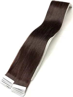 Produktbild von Tape in Hair Echthaartapes, chocolate brown, Remy Haar für Haarextensions, (70 cm) Länge, ca. (25 g)