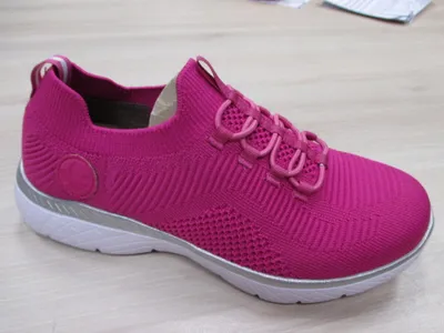 Produktbild von Rieker Damen Sneaker Sock Schlupfschuh Gummizug MemoSoft M5074, Größe:39 EU, Farbe:Pink