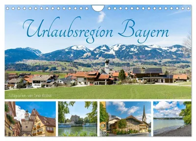 Produktbild von Urlaubsregion Bayern (Wandkalender 2027 DIN A4 quer), CALVENDO Monatskalender