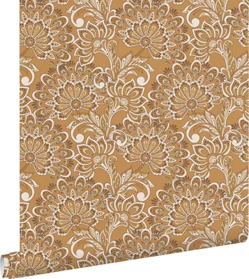 Produktbild von ESTAhome Tapete Blumenmuster Braun 50 x 900 cm