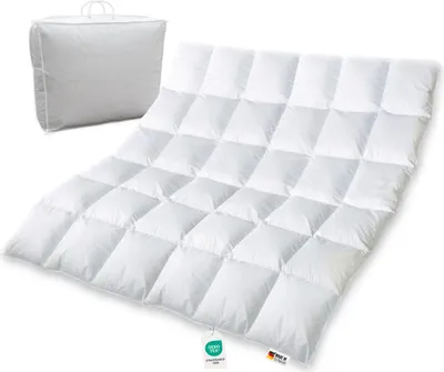 Produktbild von Extra warme 100% sibirische Daunen Bettdecke Daunendecke 200x200 1650g