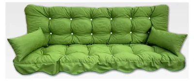 Produktbild von Hollywoodschaukelauflage Modell 910 in einheitlichem Grün (150 x 50 cm)