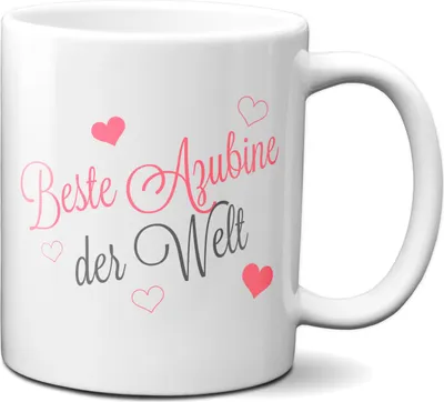 Kaffetasse "Beste Azubine der Welt" das Geschenk für die Weltbeste Azubine