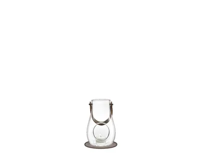 Immagine prodotto di Holmegaard Design With Light lanterna trasparente con manico in pelle altezza 16 cm