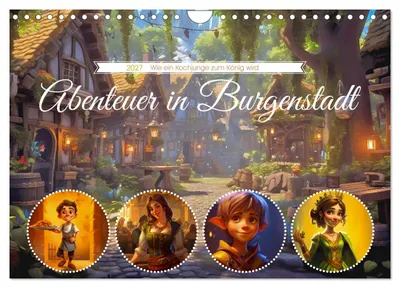 Produktbild von Abenteuer in Burgenstadt (Wandkalender 2027 DIN A4 quer), CALVENDO Monatskalender
