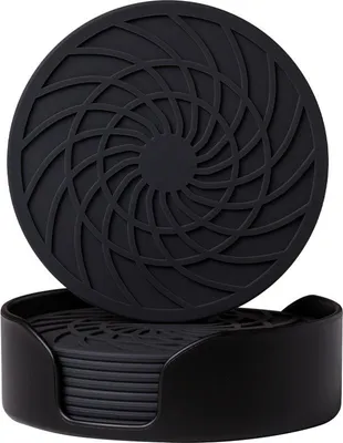 18 Sottobicchieri In Feltro Nero 10 Cm – Eleganti E Resistenti Per Tazze E Bicchieri – Proteggi Il Tavolo