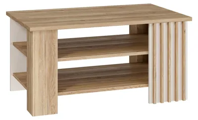 Productafbeelding van Furniture24 Salontafel Arank Cftt5242-M802, koffietafel, 100 x 50 x 60 cm - Wildeik/Zandbeige