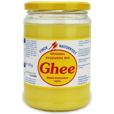 Obrázok produktu pre MASLO PREČISTENÉ GHE 480 g - FINCK AYURVÉDA