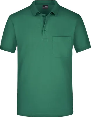 Produktbild von Klassisches Poloshirt mit Brusttasche dark-green, Gr. S