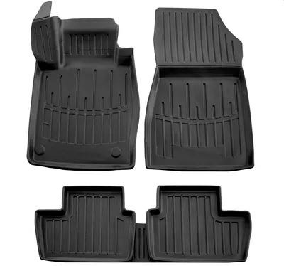 Image de 3D Tapis De Sol en Caoutchouc Premium Pour Nissan Juke F16 Depuis 2019 5pcs, Bord Haut, Noir, Antidérapant, Toutes Saisons