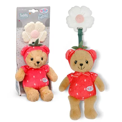 Produktbild von BABY born for babies Teddy ErdBÄRe 18cm, mit Beißring, Rassel, waschbar