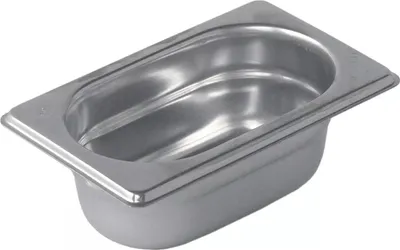 Produktbild von PUJADAS GN-Behälter 1/9 18/10 Edelstahl, Tiefe: 100 mm, Inhalt: 1,00 Liter