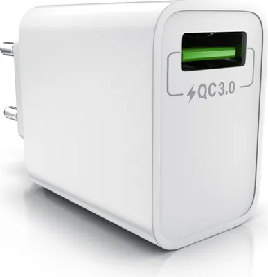 Image de Aplic - Chargeur USB 18W Quick Charge 3.0 - Adaptateur secteur avec fonction de charge rapide - Smart Charge Solid Charge charge intelligente - adapté aux téléphones portables Smartphones Navis Tablets UVM - blanc