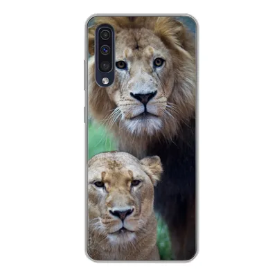 Produktbild von MuchoWow® Handyhülle Schutzhülle Hülle für Samsung Galaxy A50 Porträt - Löwe Silikon Softcase Handy Hülle - Mobiltelefonhülle