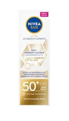 Obrázek produktu pro Nivea Sun ochranné mléko s ochranou SPF 50+ proti pigmentovým skvrnám, 40 ml