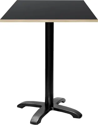 Produktbild von Bartisch 60 x 60 cm – Modell Bazila mit schwarzen Holzkanten